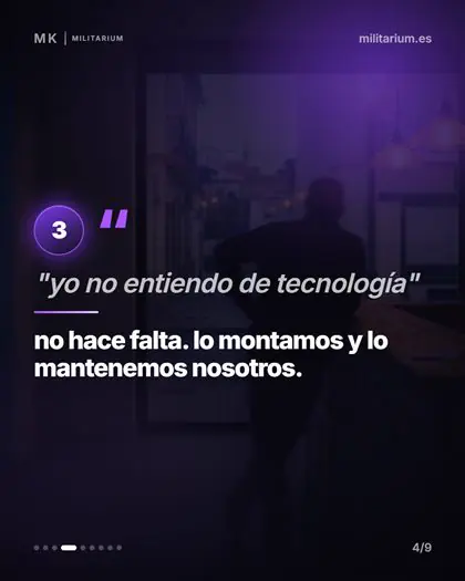 Diapositiva real de un carrusel de Militarium